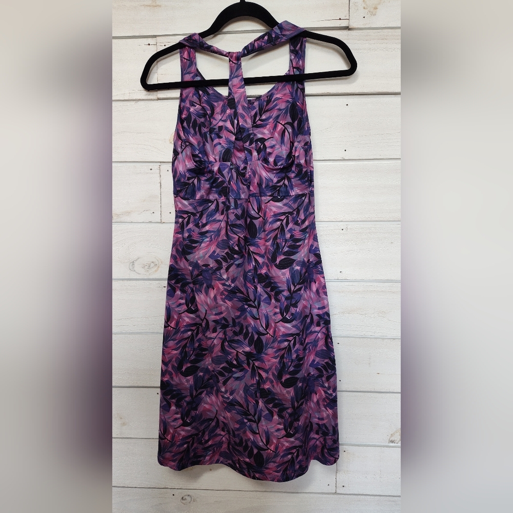 Kyodan Floral Pink and Purple Women's Dress - Picture 3 of 6